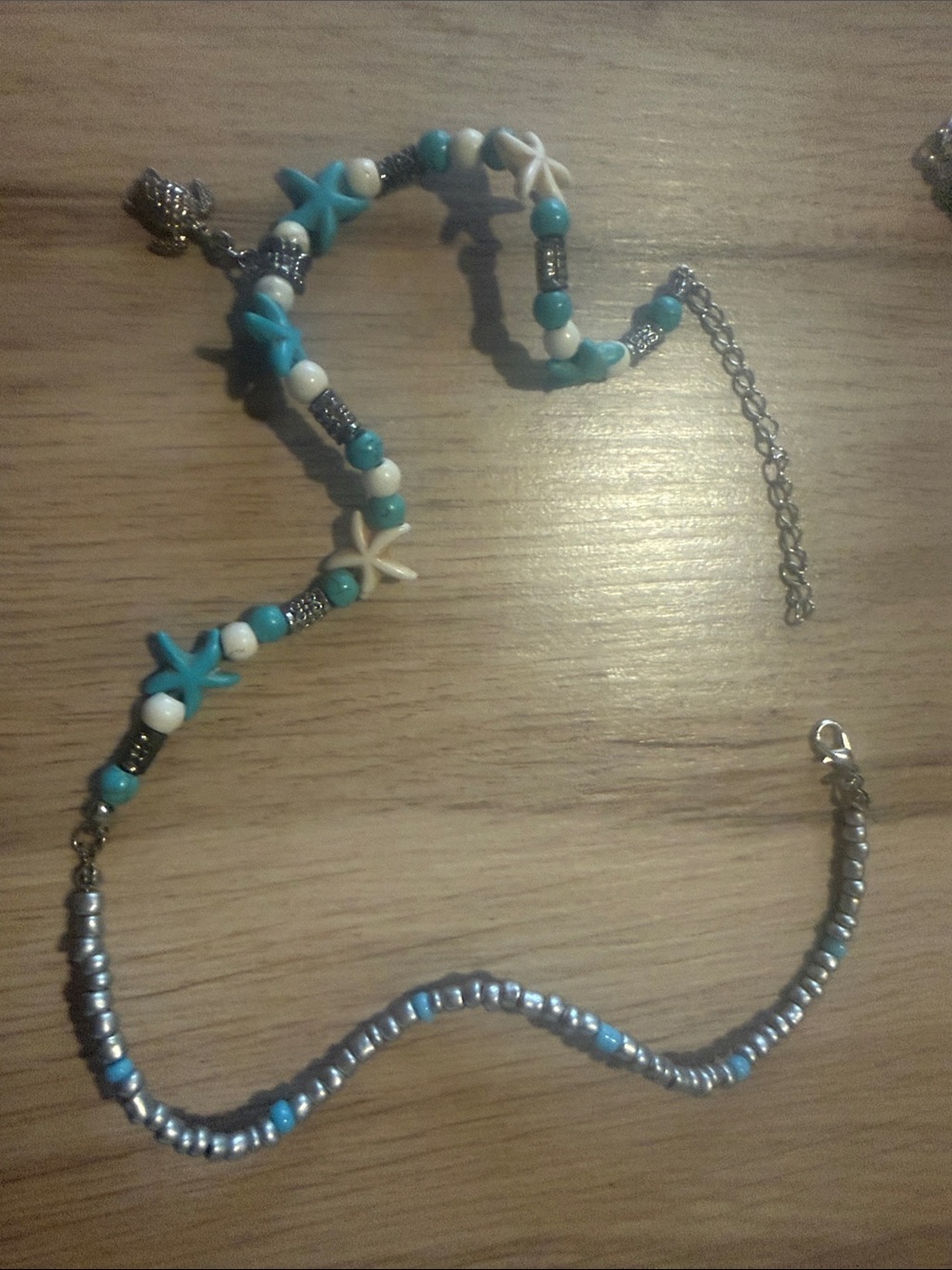 Turquoise Starfish Beaded Necklace - Women Jewelry